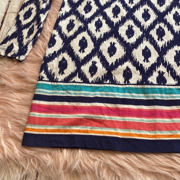 Lilly Pulitzer Bright Navy Little Fish Engineered Beacon T Shirt Dress sz XS - Picture 8 of 12